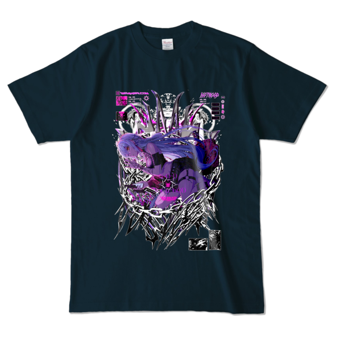 カラーTシャツ - L - ネイビー (濃色)