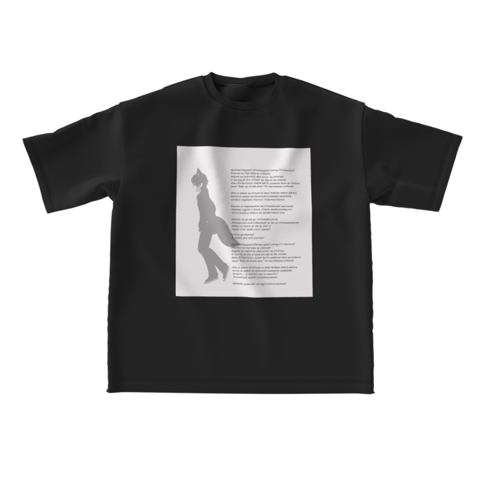 ビッグシルエットTシャツ - L - ブラック