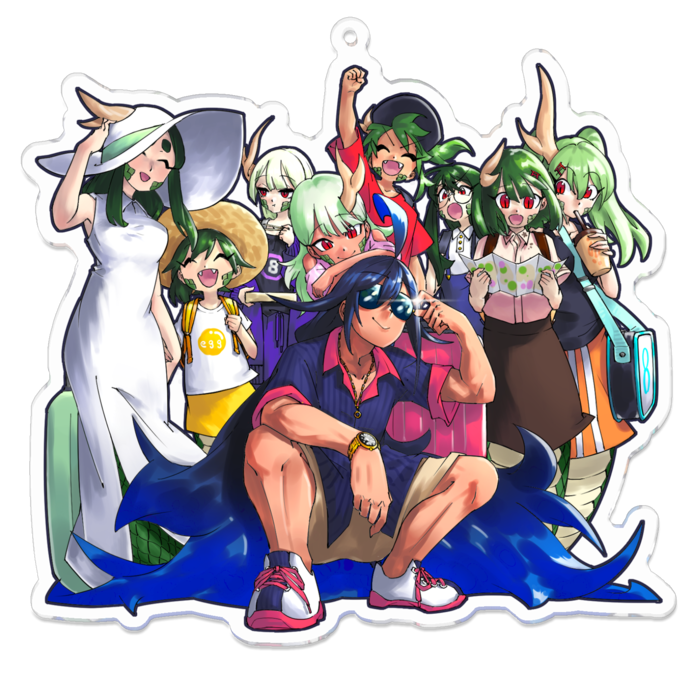 アクリルキーホルダー - 100 x 100 (mm)