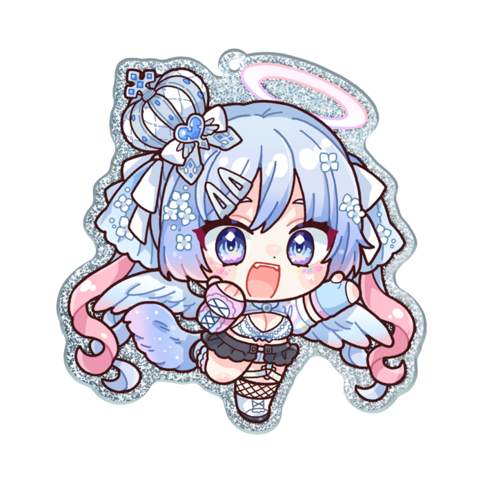ラメアクリルキーホルダー - 70 × 70mm