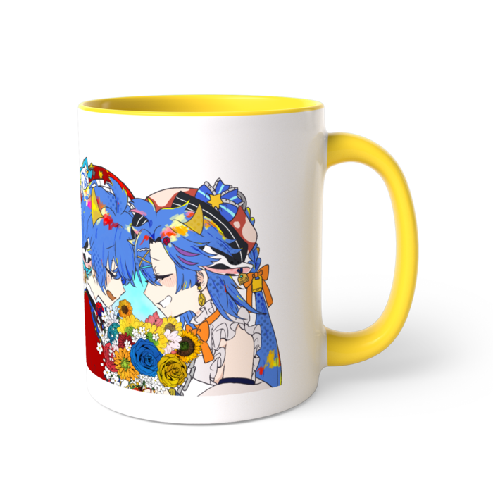 ツートンカラーマグカップ - 直径 8.2cm / 高さ 9.5cm