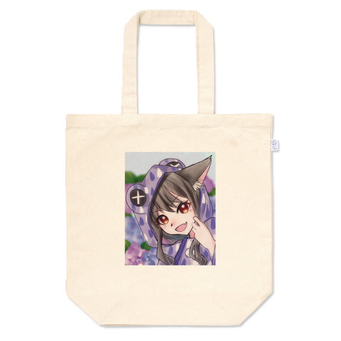 鈴屋狐トートバッグ - M - プリント面積中