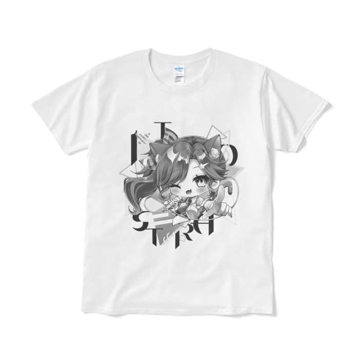 白Tシャツ(モノクロ)L