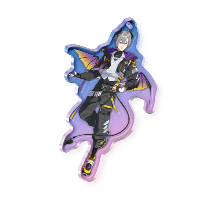 オーロラアクリルキーホルダー - 70 × 70mm