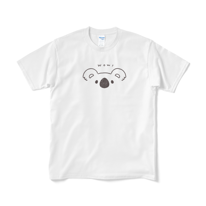 びっくりコアラ Tシャツ(短納期) - M - ホワイト