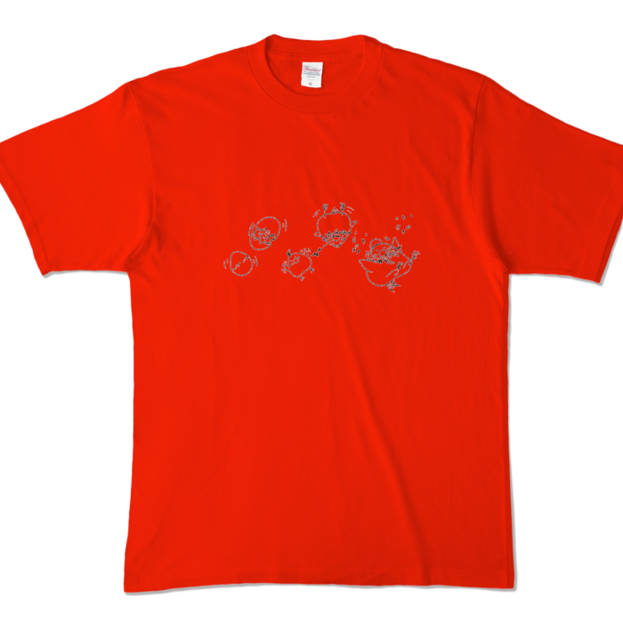 カラーTシャツ - XL - レッド (濃色)