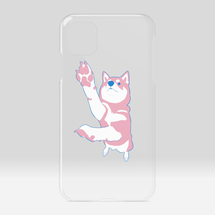 ピンク クリアiPhoneケース - iPhone11