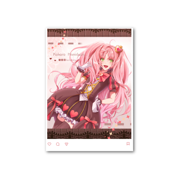 フォト風カード - 縦 - 片面