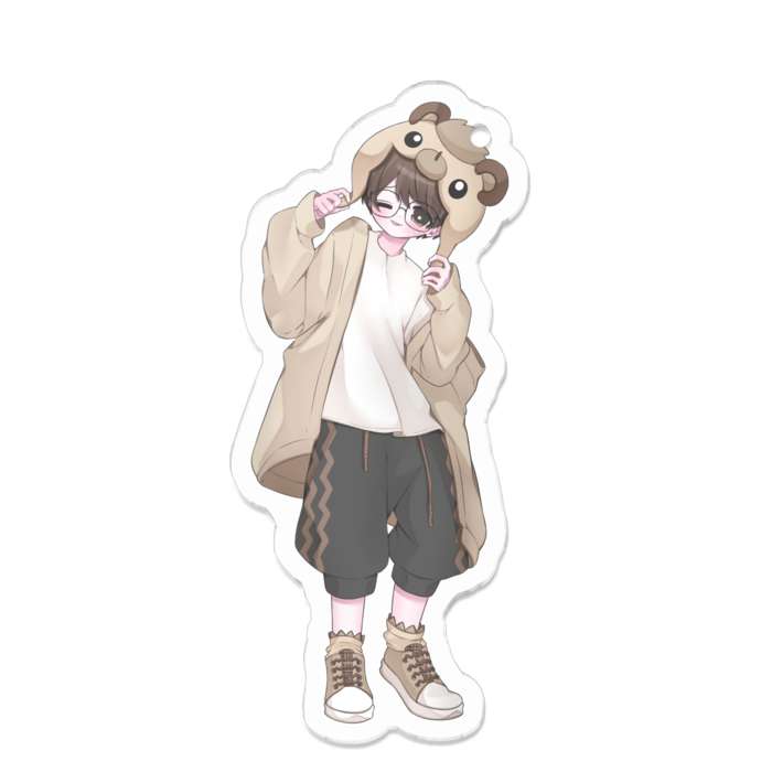 アクリルキーホルダー - 70 x 70 (mm)