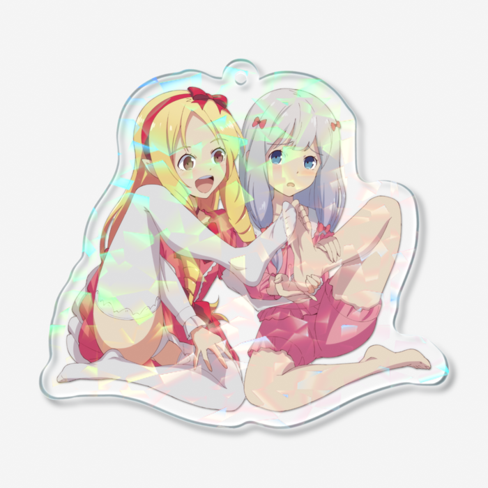 ホログラムアクリルキーホルダー - 70 × 70mm