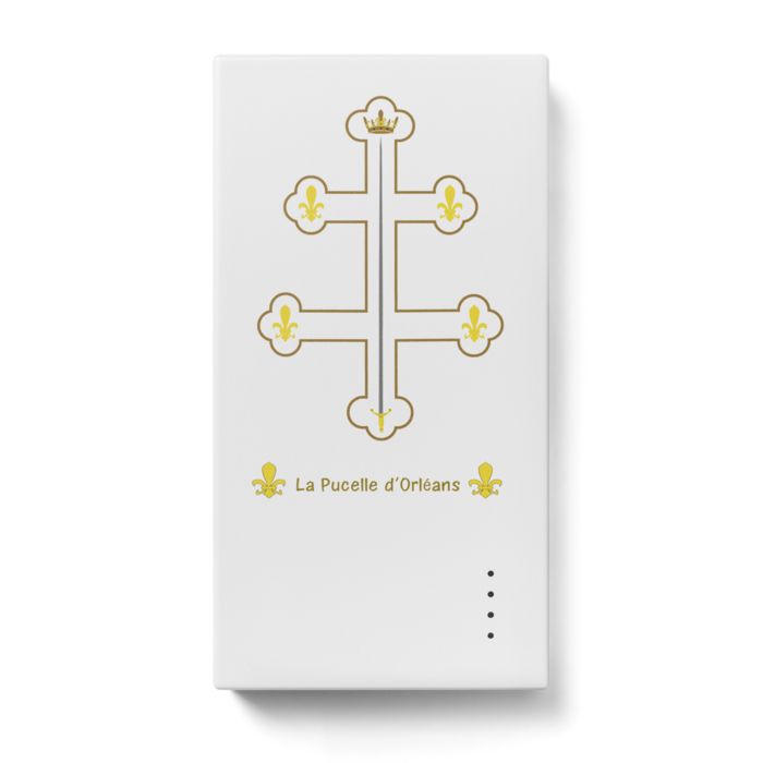 ロレーヌ十字モバイルバッテリー ジャンヌダルク列聖100周年記念グッズ アホウドリ商店 Booth