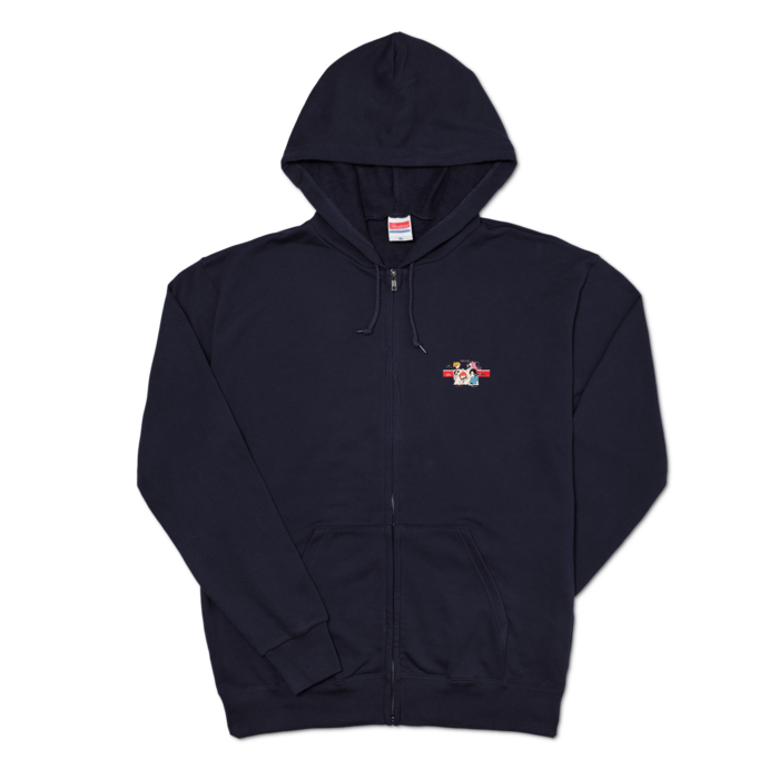 ジップパーカー - XL - ネイビー