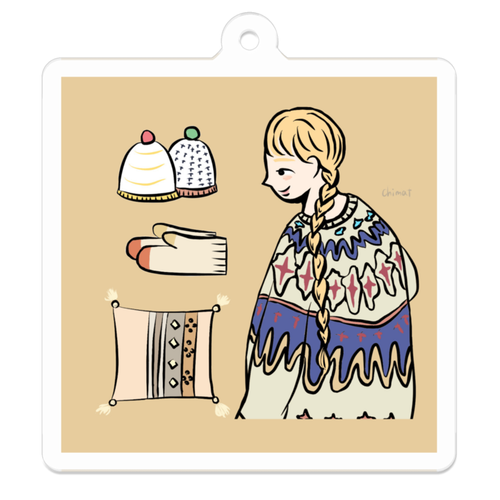 アクリルキーホルダー - 50 x 50 (mm)
