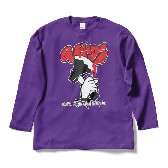 ロングスリーブTシャツ - L - パープル