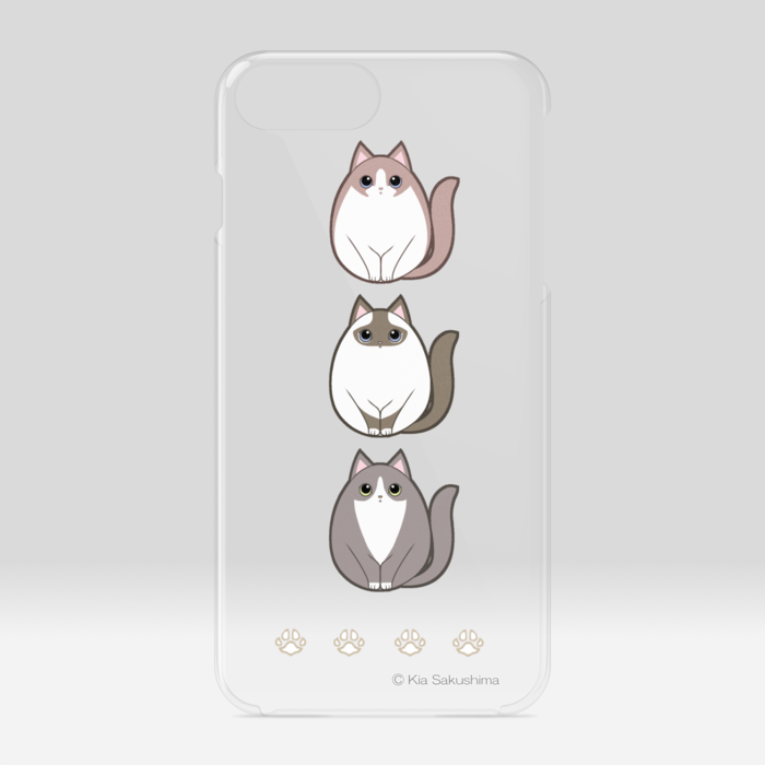 モフころねこクリアiPhoneケース - iPhone 6 Plus / 7 Plus / 8 Plus