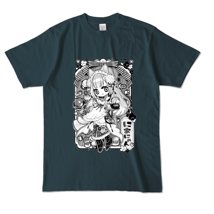 Monochrome T-Shirt - L - Denim