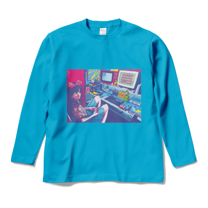 ロングスリーブTシャツ - M - ターコイズ