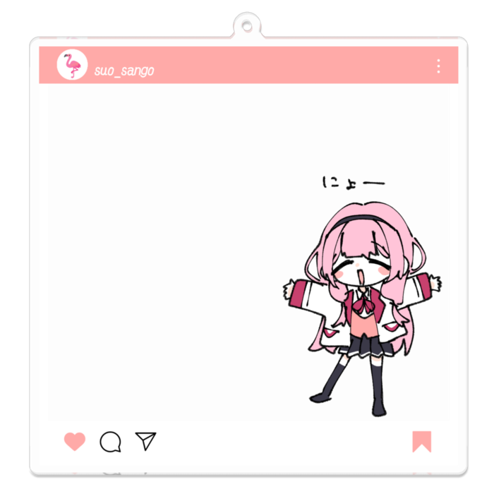 アクリルキーホルダー - 100 x 100 (mm)