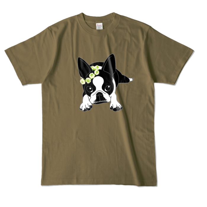 カラーTシャツ - L - オリーブ (濃色)