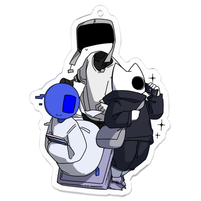 アクリルキーホルダー - 70 x 70 (mm)