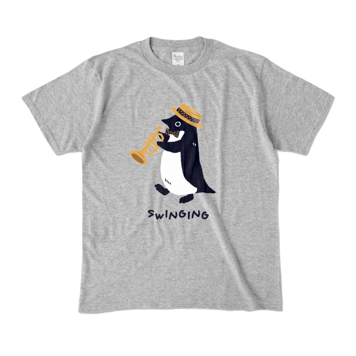 カラーTシャツ - M - 杢グレー (濃色)