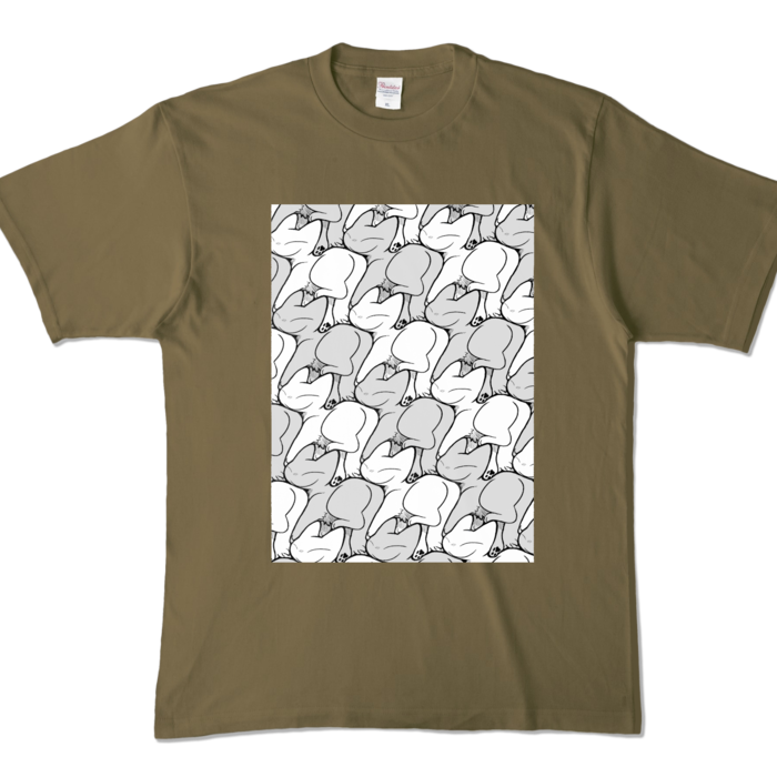 カラーTシャツ - XL - オリーブ (濃色)
