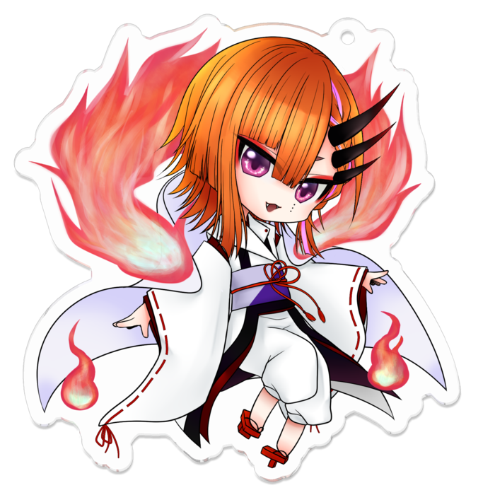 アクリルキーホルダー（コーティング） - 70 x 70 (mm)