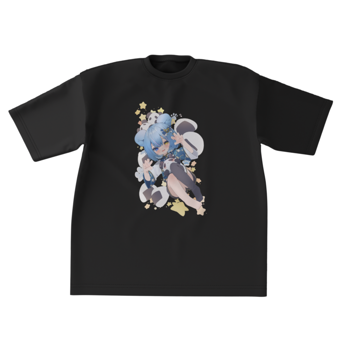 ビッグシルエットTシャツ 熊耳XL