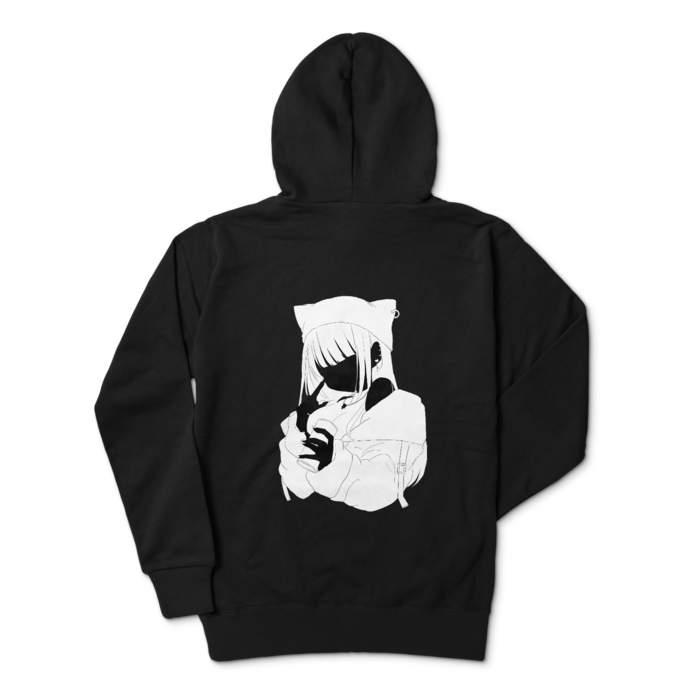 ジップパーカー - L - ブラック