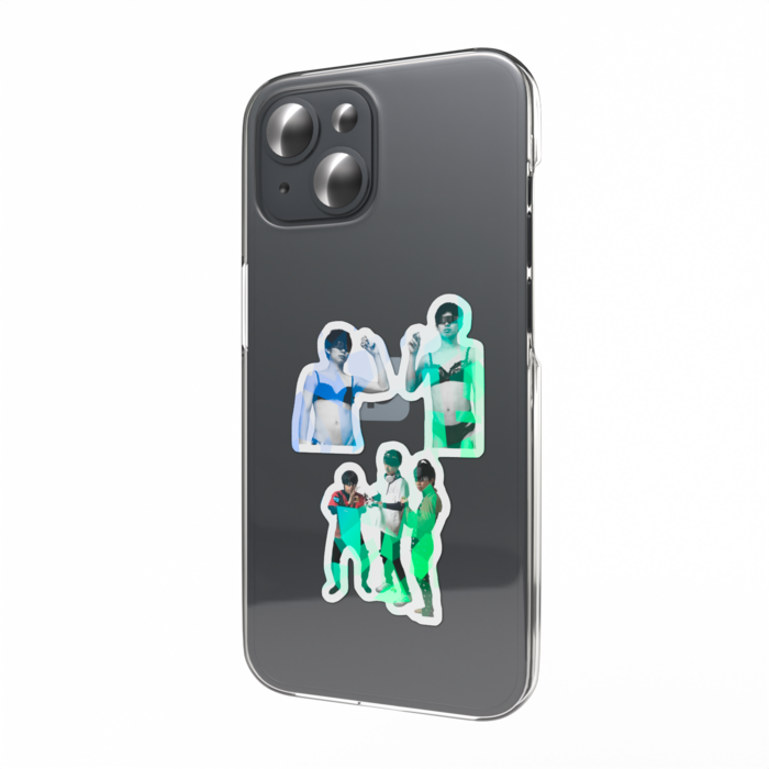 ホログラムスマホステッカー - 縦