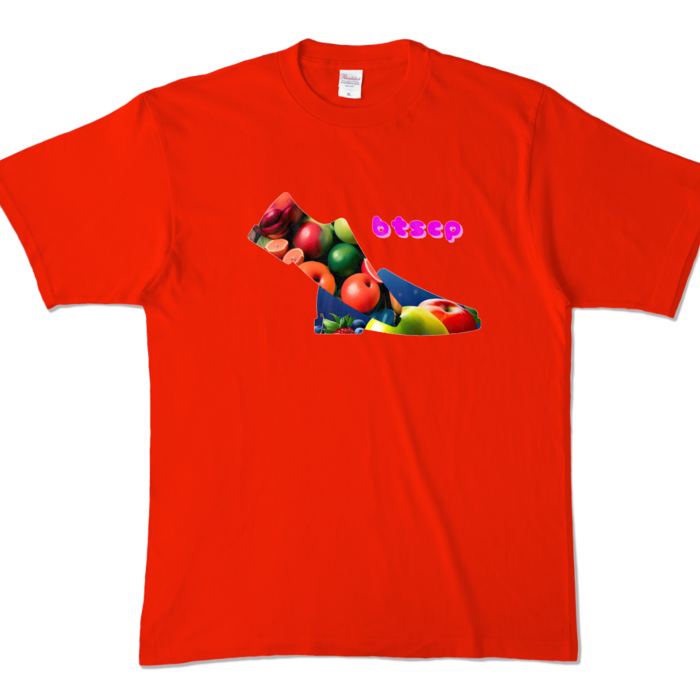 カラーTシャツ - XL - レッド (濃色)