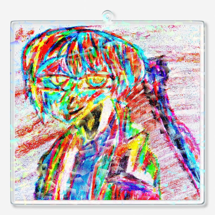 ホログラムアクリルキーホルダー - 100 × 100mm(1)