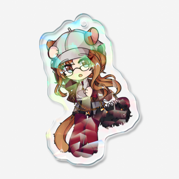 ホログラムアクリルキーホルダー - 50 × 50mm(2)