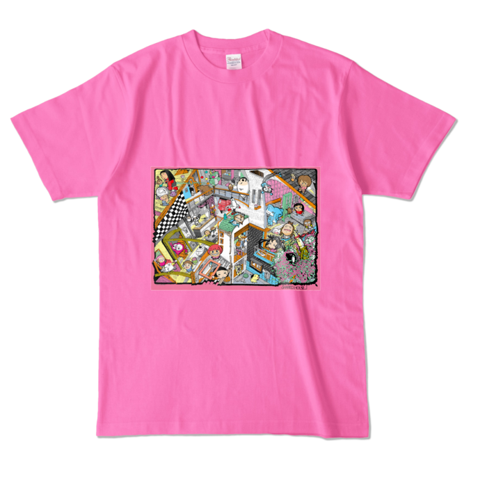 カラーTシャツ - L - ピンク (濃色)