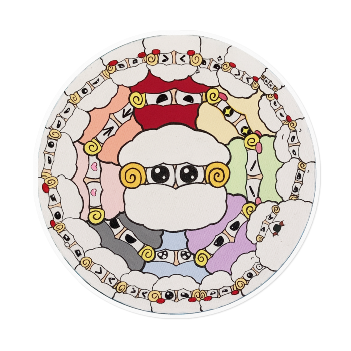 ステッカー - 160 x 160 (mm)