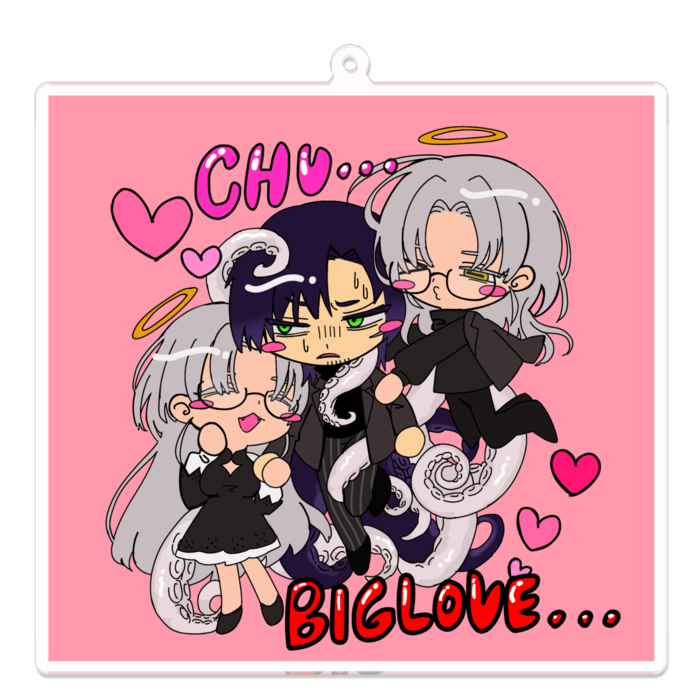 アクリルキーホルダー - 100 x 100 (mm)