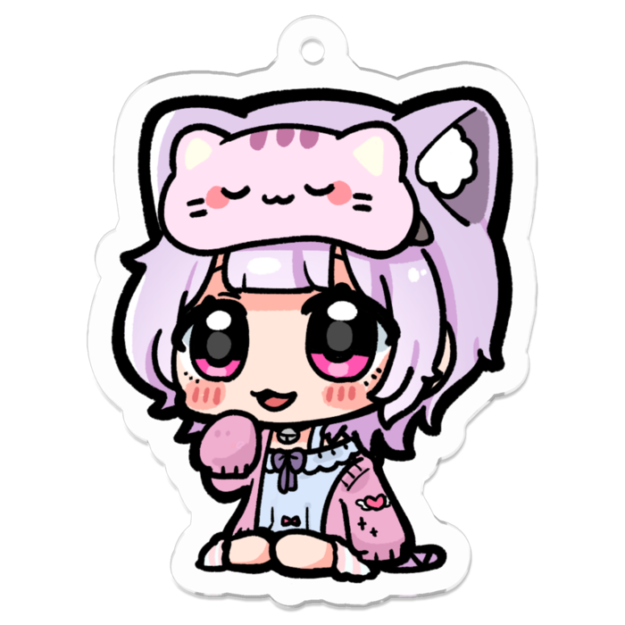 アクキー（座り） - 50 x 50 (mm)