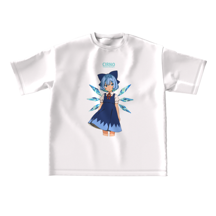 ビッグシルエットTシャツ - L - 正面【ホワイト】