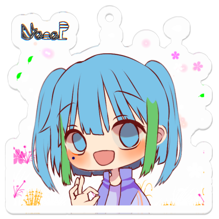 アクリルキーホルダー - 50 x 50 (mm)