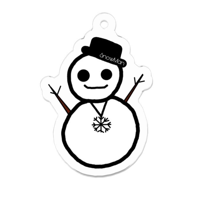 アクリルキーホルダー（コーティング） - 50 x 50 (mm)