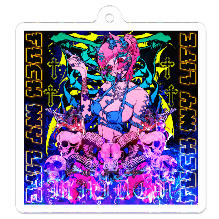 アクリルキーホルダー - 50 x 50 (mm)