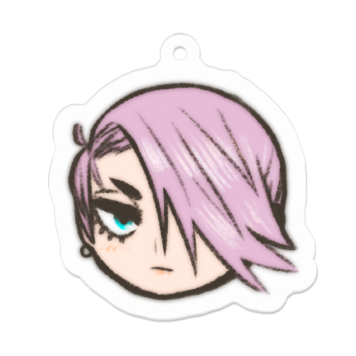 アクリルキーホルダー - 50 x 50 (mm)