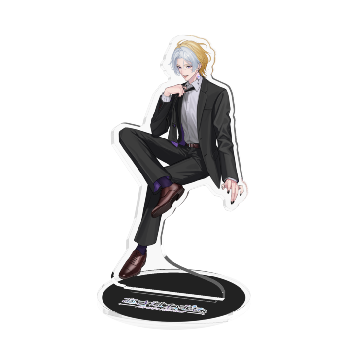 スーツ（舌出し） - 100x100mm