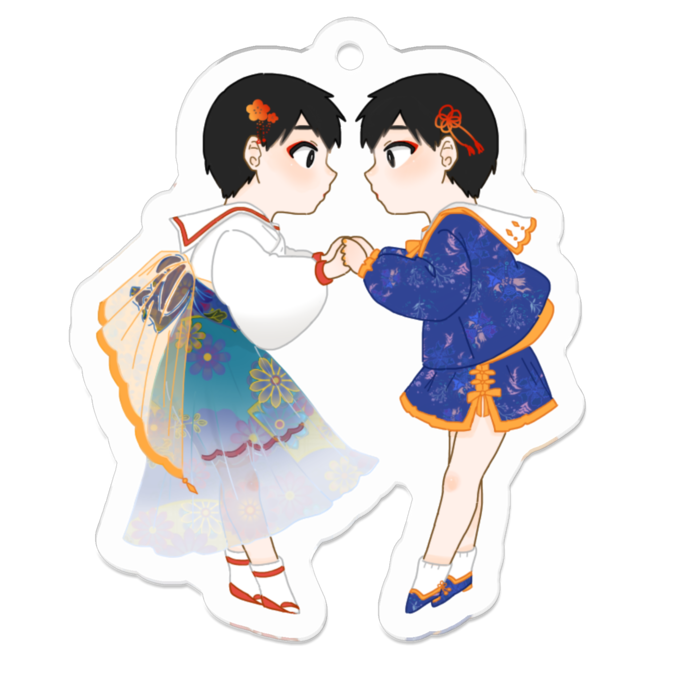 アクリルキーホルダー - 50 x 50 (mm)