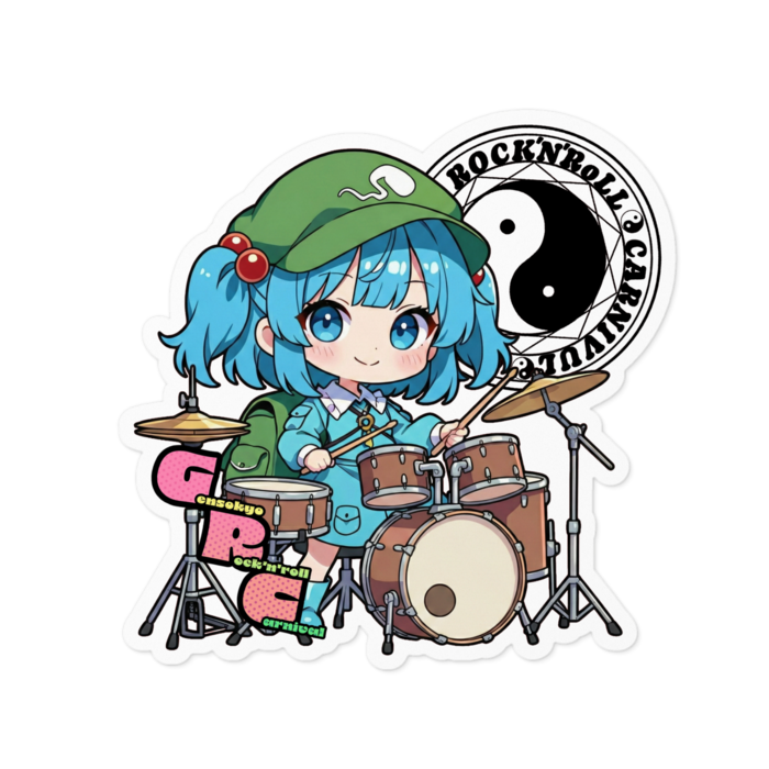 ステッカー - 100 x 100 (mm)