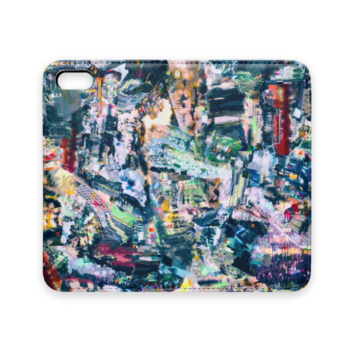 手帳型iPhoneケース(ベルトなし) - iPhone 5 / 5s / SE - ストラップ穴 あり