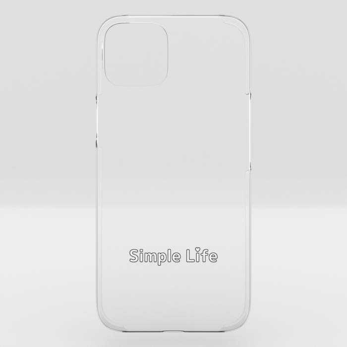 クリアiPhoneケースB　Simple Life❤　iPhone 14Plus