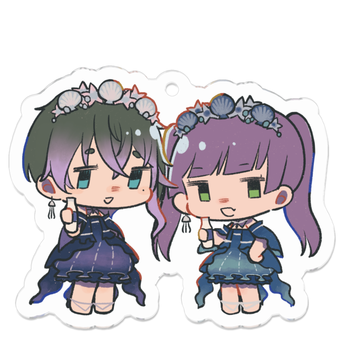 アクリルキーホルダー - 50 x 50 (mm)