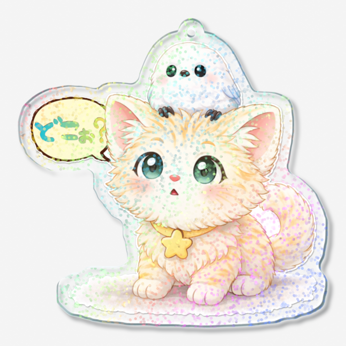 ホログラムアクリルキーホルダー - 70 × 70mm(1)