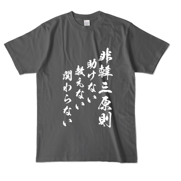 カラーTシャツ - L - チャコール (濃色)